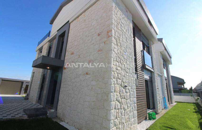 Отдельно стоящий дом с каменной облицовкой в Белеке, Анталья 5