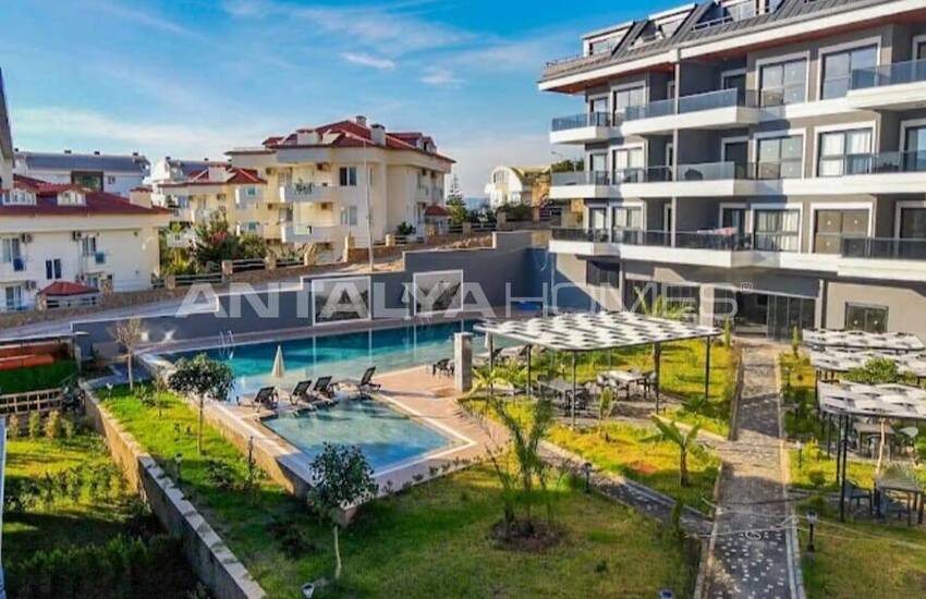 شقق بإطلالة على البحر والمدينة في مجمع مع مسبح في ألانيا 6