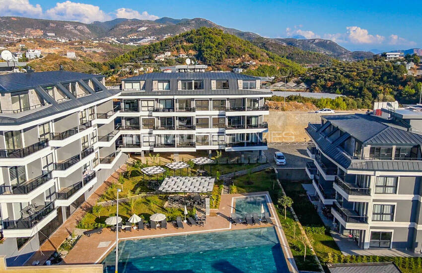 شقق بإطلالة على البحر والمدينة في مجمع مع مسبح في ألانيا 2