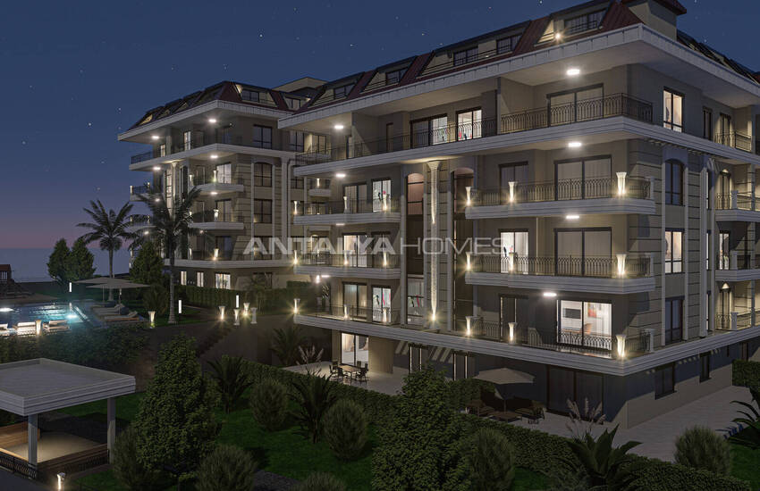 آپارتمان‌های شیک در فاصله ۷۰۰ متری از دریا در آلانیا 10