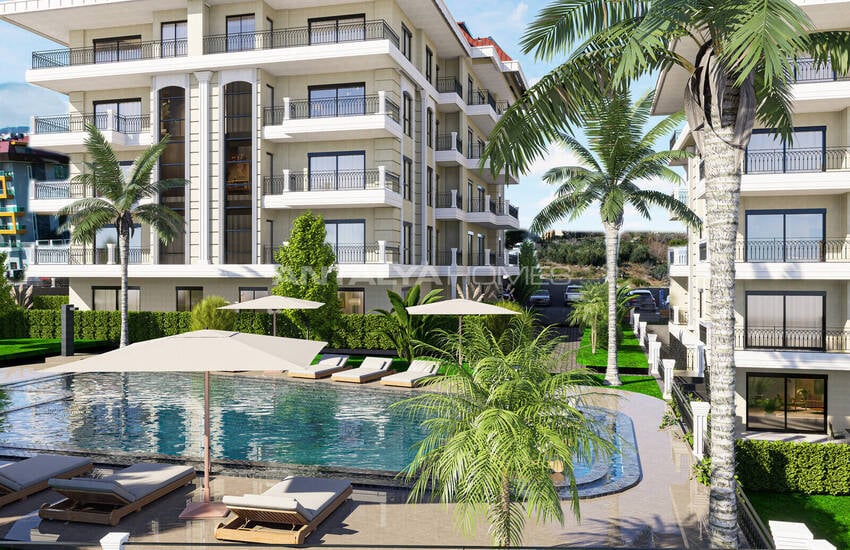 آپارتمان‌های شیک در فاصله ۷۰۰ متری از دریا در آلانیا 2