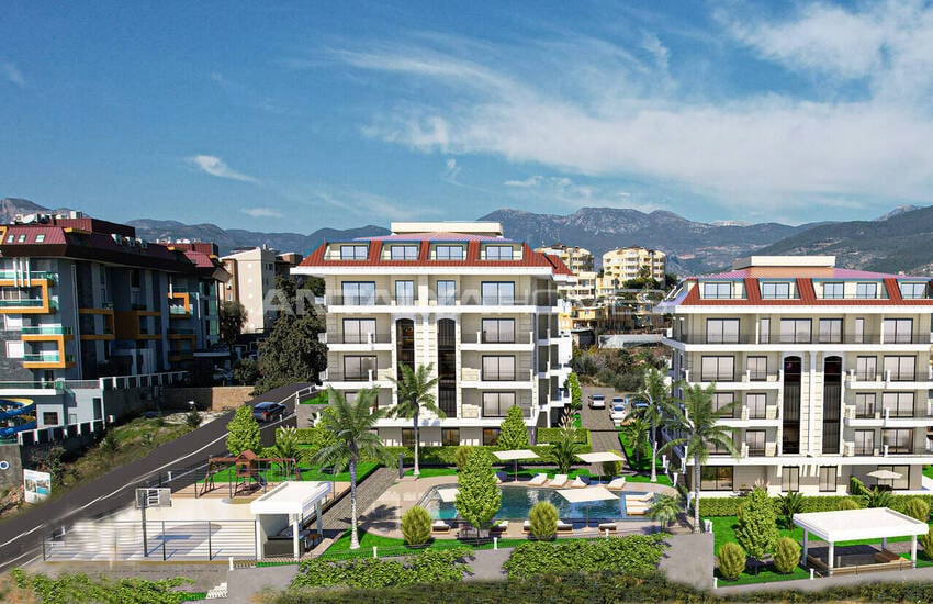 آپارتمان‌های شیک در فاصله ۷۰۰ متری از دریا در آلانیا 7