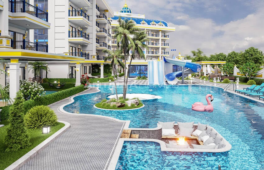 Apartments in a Complex with Resort-style Amenities in Alanya Oba 7