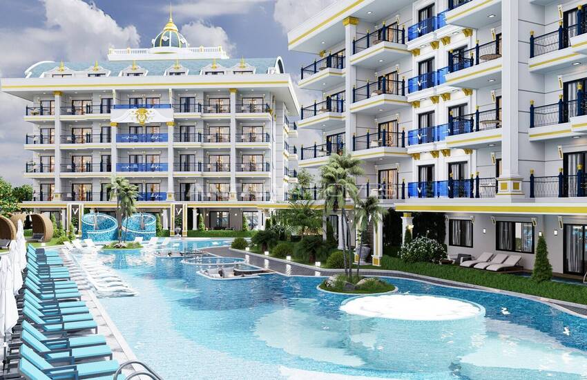 Apartments in a Complex with Resort-style Amenities in Alanya Oba 3