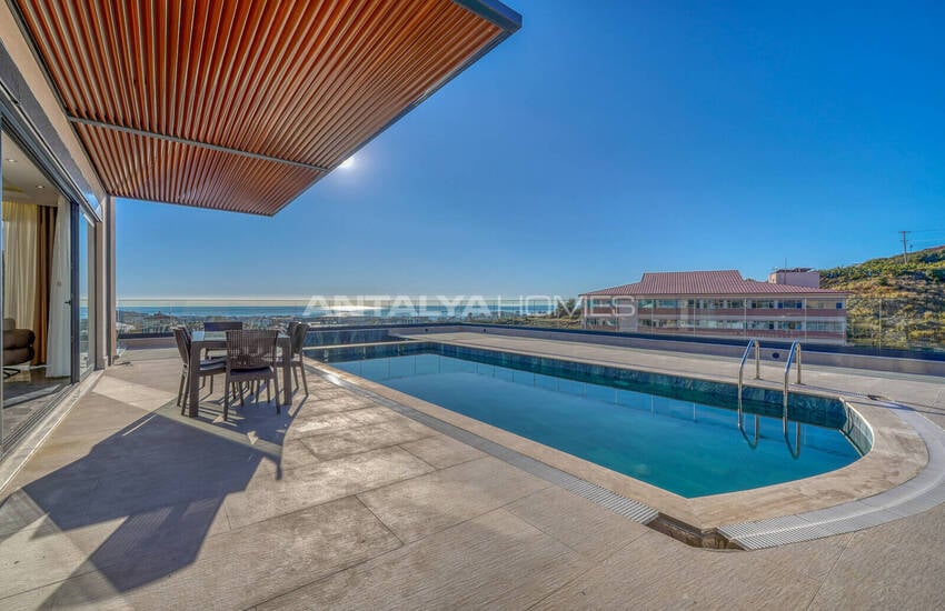 Alanya Kargıcak'ta Deniz Manzaralı Lüks 12 Odalı Villa 12