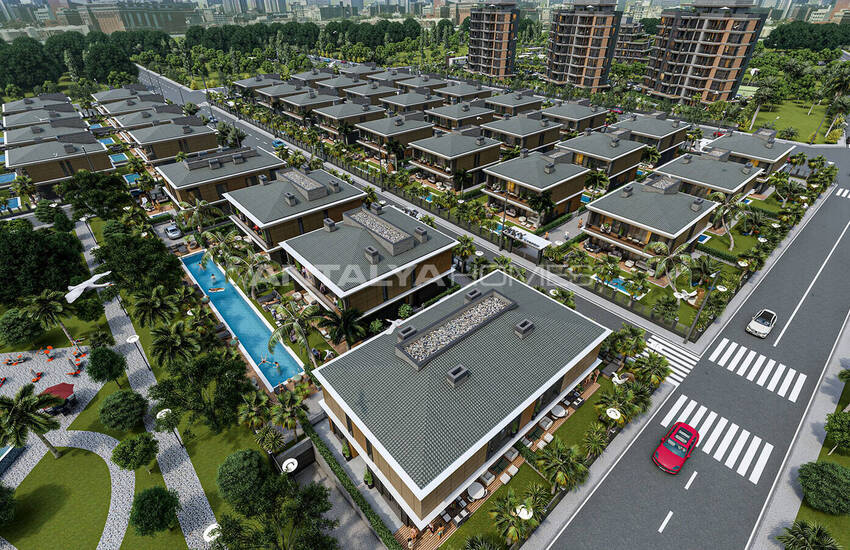 Antalya Muratpaşa'da Denize Kısa Sürüş Mesafesinde 4+1 Villalar 8