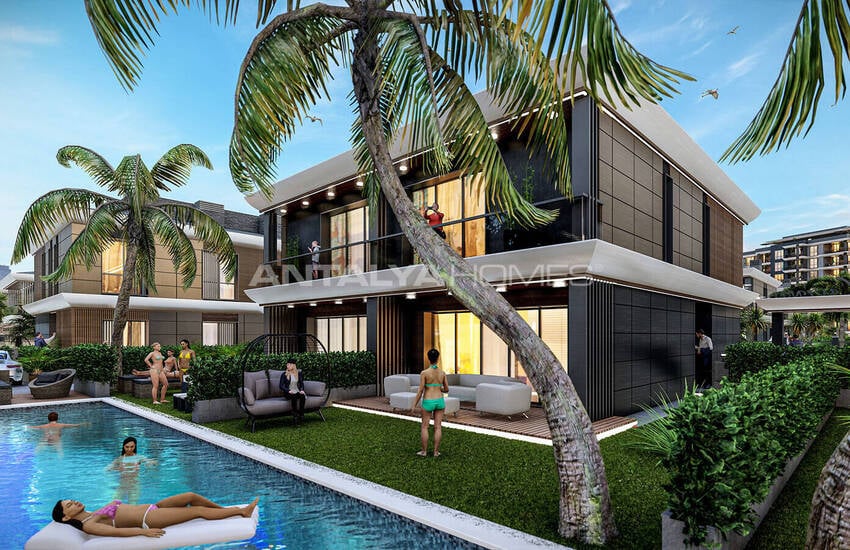 Antalya Muratpaşa'da Denize Kısa Sürüş Mesafesinde 4+1 Villalar 1