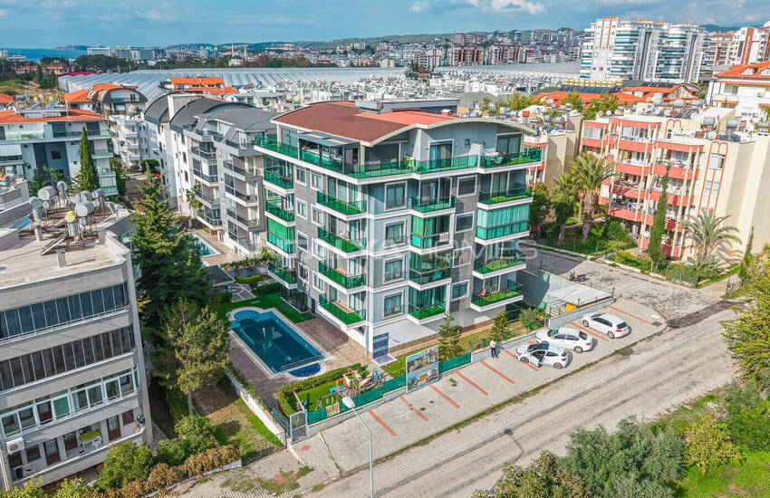 Меблированная квартира в комплексе в 500 м от моря в Алании 3