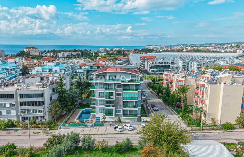 Меблированная квартира в комплексе в 500 м от моря в Алании