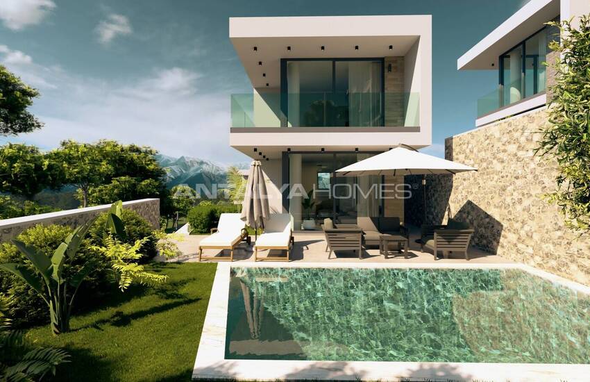 Элегантные виллы с собственным бассейном и садом в Калкане 4