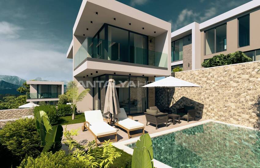 Antalya Kalkan'da Özel Havuzlu ve Bahçeli Şık Villalar 2