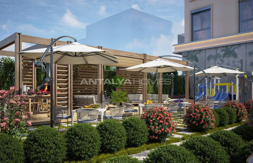 Квартиры в комплексе в 500 м от моря в Алании Махмутлар 9