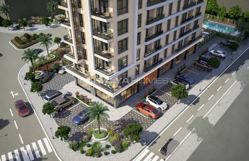 Квартиры в комплексе в 500 м от моря в Алании Махмутлар 3