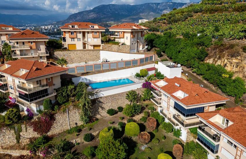 Квартира-дуплекс с видом на море в Алании в окружении природы 3