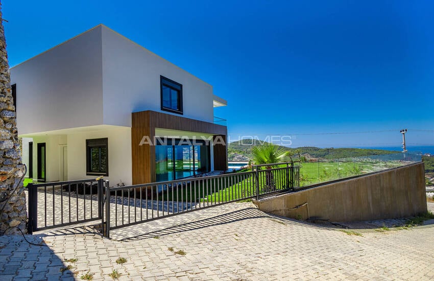 Fristående Duplexhus Med Havsutsikt Och Pool I Alanya Antalya 6