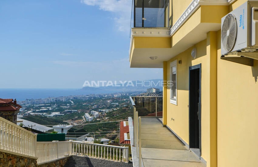 Duplexfastighet Med Havs- Och Stadsutsikt I Alanya Kargıcak 5