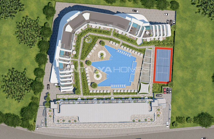 املاک و مستغلات در پروژهای با استخر در آلتینتاش آنتالیا 8