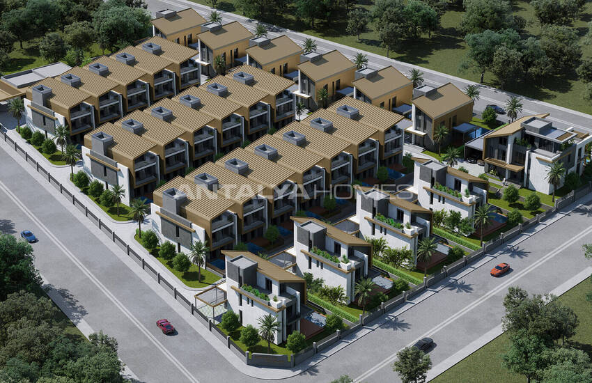 Роскошные дома 6+1 с бассейном в Алтынташе, Анталия 3