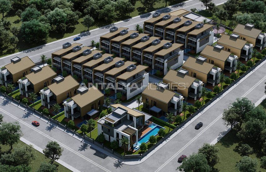 Роскошные дома 6+1 с бассейном в Алтынташе, Анталия 1