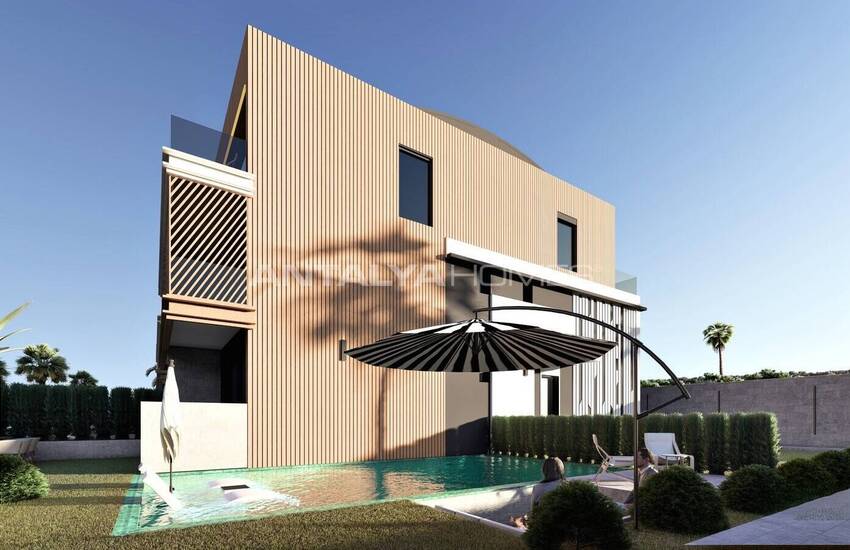 Antalya Aksu'da Özel Havuzlu 4+2 Satılık Şık Villalar 12