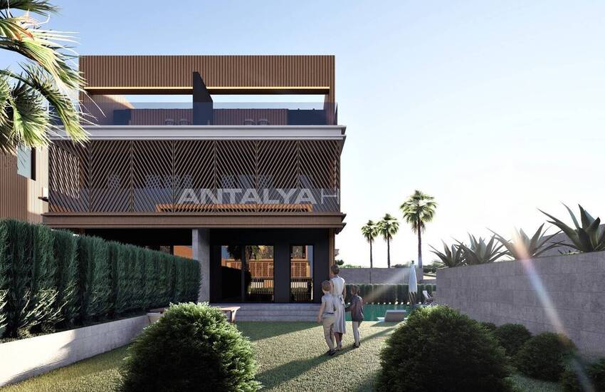 Antalya Aksu'da Özel Havuzlu 4+2 Satılık Şık Villalar 13