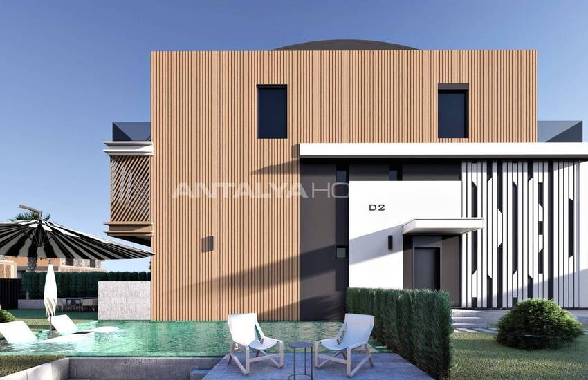 Antalya Aksu'da Özel Havuzlu 4+2 Satılık Şık Villalar 9