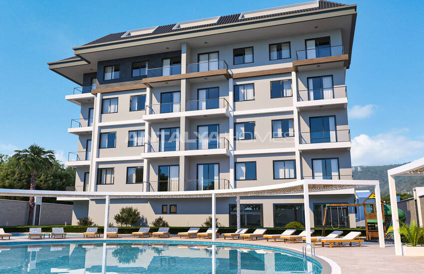 2- En 3-slaapkamerappartementen Met Zwembadtoegang In Alanya Oba 2