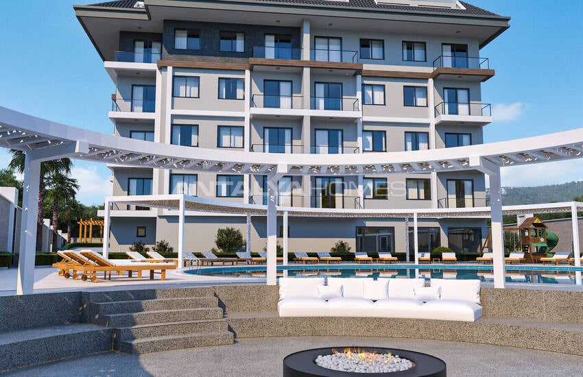 2 and 3-bedroom Flats with Pool Access in Alanya Oba 1