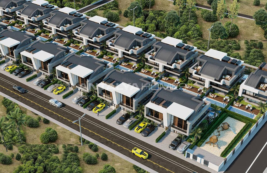 4-bedroom Triplex House with Pool and Garden in Belek 9