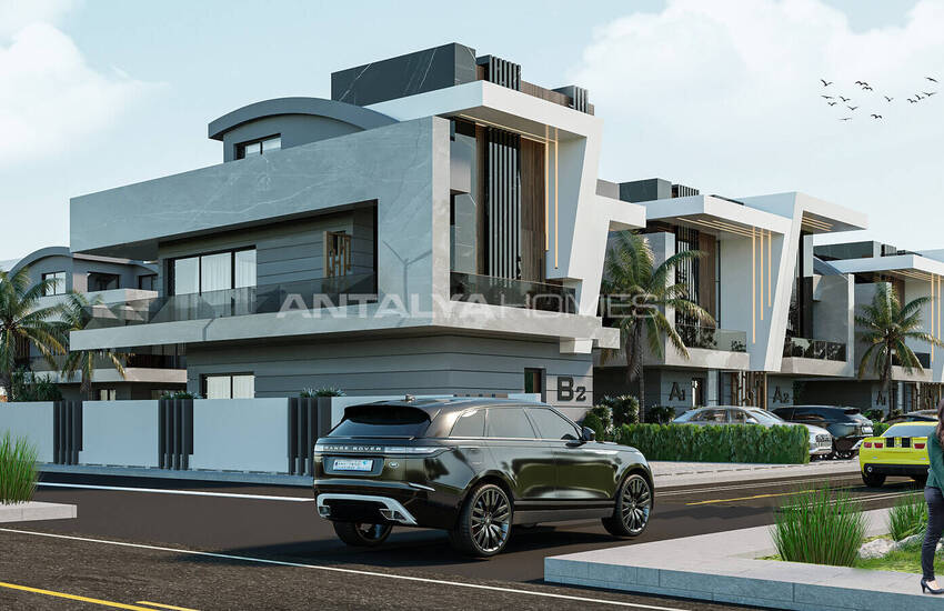 4-bedroom Triplex House with Pool and Garden in Belek 1