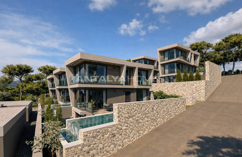 Дома на строящемся объекте с видом на море в Калкане, Анталья 15