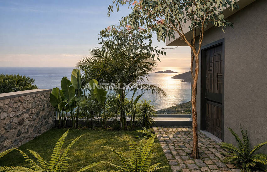 Дома на строящемся объекте с видом на море в Калкане, Анталья 2