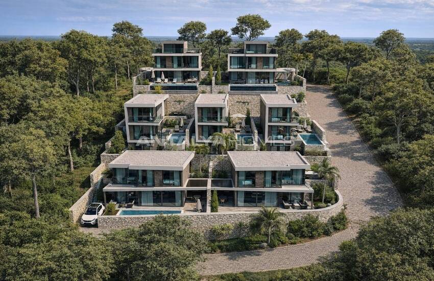 Hus Med Havsutsikt Utanför Planen I Antalya Kalkan 3