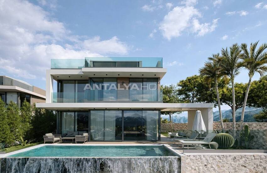 Hus Med Havsutsikt Utanför Planen I Antalya Kalkan 2