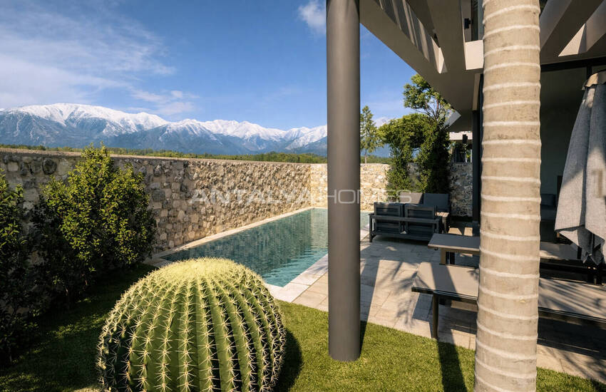 Дома на строящемся объекте с видом на море в Калкане, Анталья 3