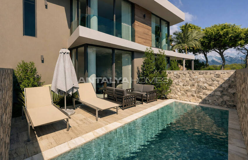 Дома на строящемся объекте с видом на море в Калкане, Анталья 7