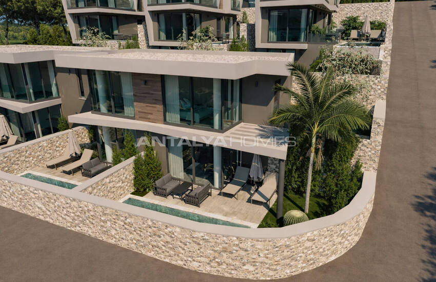 Дома на строящемся объекте с видом на море в Калкане, Анталья 9