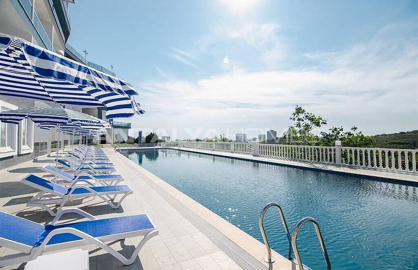 Sea and City View Apartment in a Social Complex in Alanya Kargıcak 7