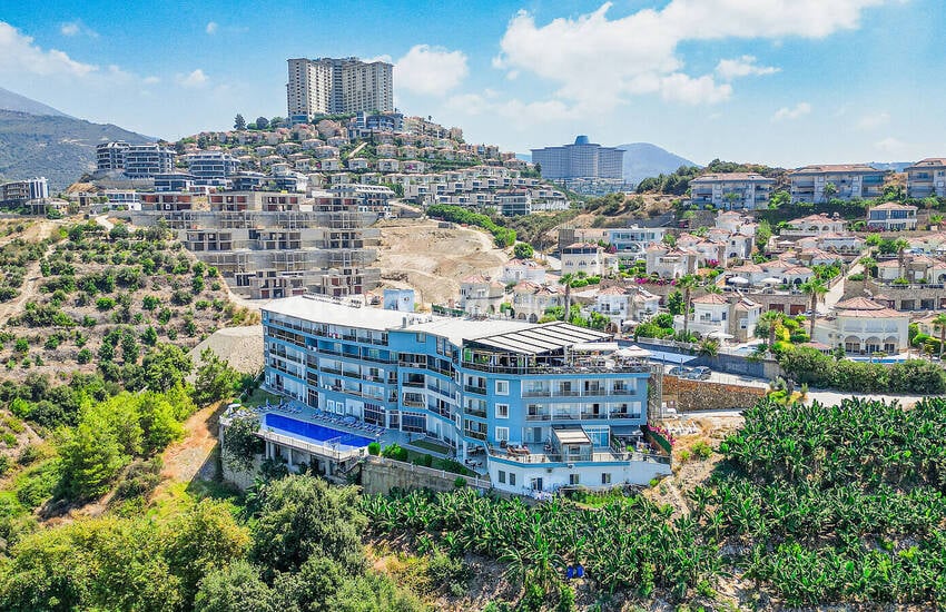 Sea and City View Apartment in a Social Complex in Alanya Kargıcak 4