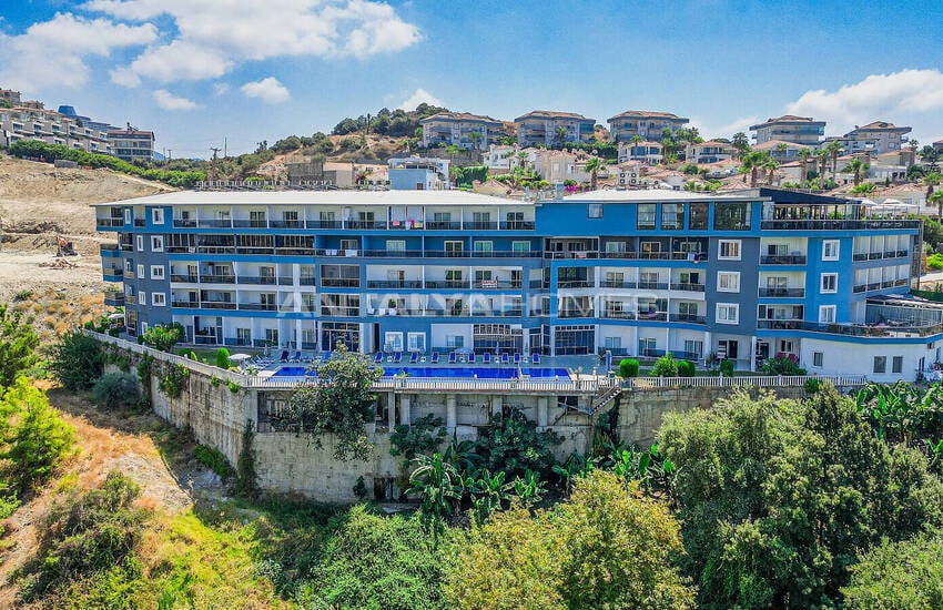 Sea and City View Apartment in a Social Complex in Alanya Kargıcak 2