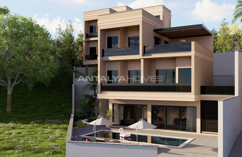 Detached 4-bedroom Sea View Villa with Pool in Alanya 1