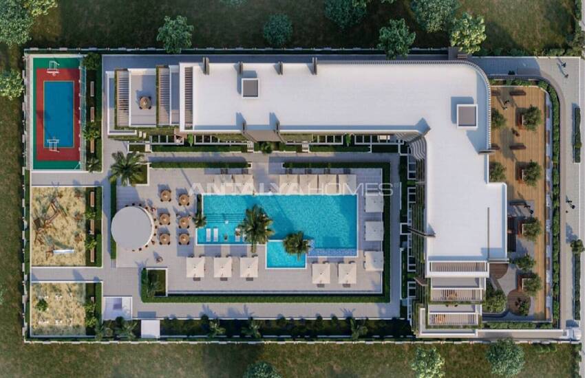 Antalya Altıntaş'ta Ortak Havuzlu Geniş Daireler 3