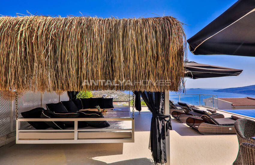 Kaş Kalkan’da Deniz ve Dağ Manzaralı Özel Havuzlu Villa 19