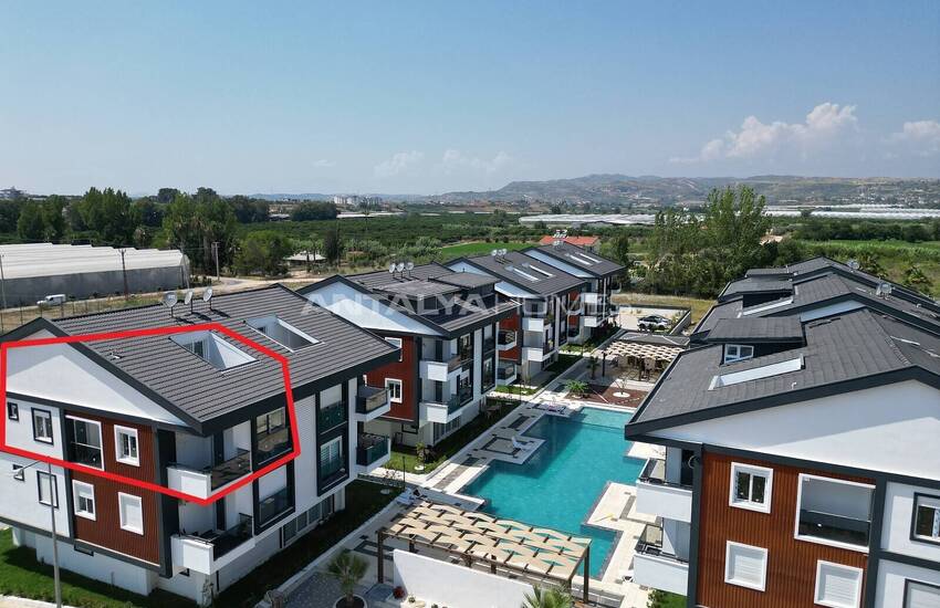 Квартира с 3 спальнями с общим бассейном в Анталии, Манавгат 2