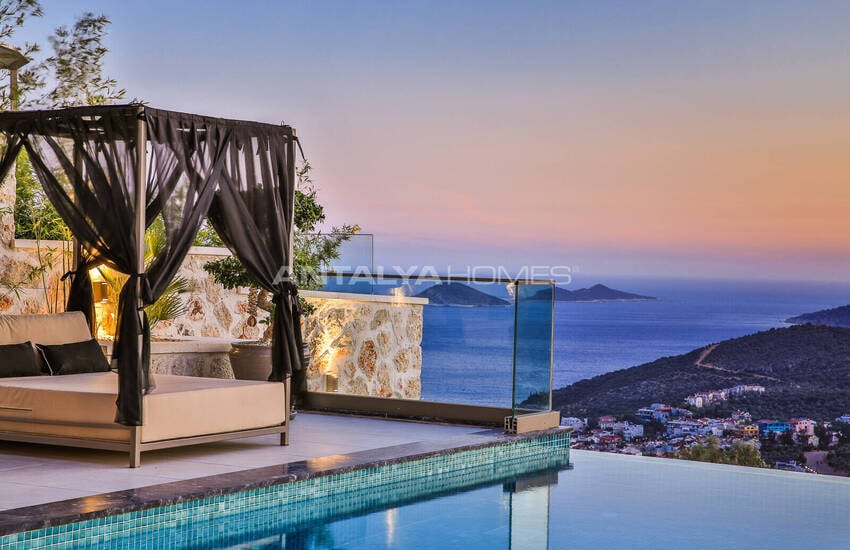 ویلای با منظره دریا با امکانات گسترده در کالکان، آنتالیا 9