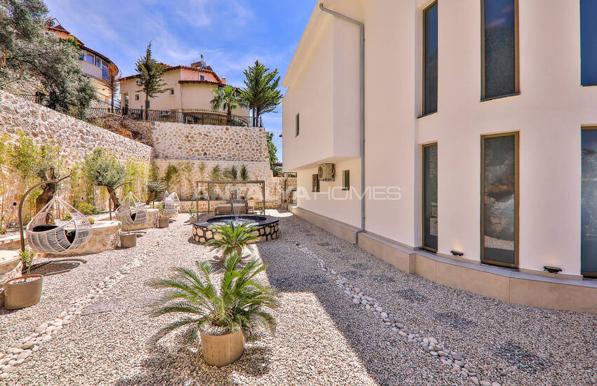 ویلای با منظره دریا با امکانات گسترده در کالکان، آنتالیا 12