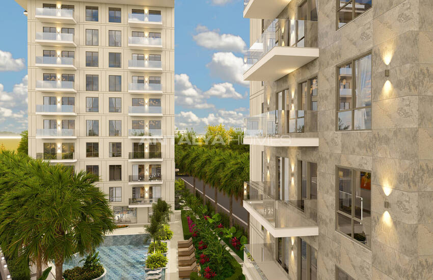 Flats with Rich On-site Amenities in Alanya Center 1