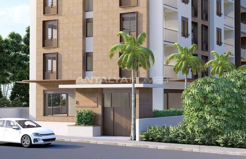 Квартиры с видом на горы в Анталии, Коньяалты, с бассейном и парковкой 2