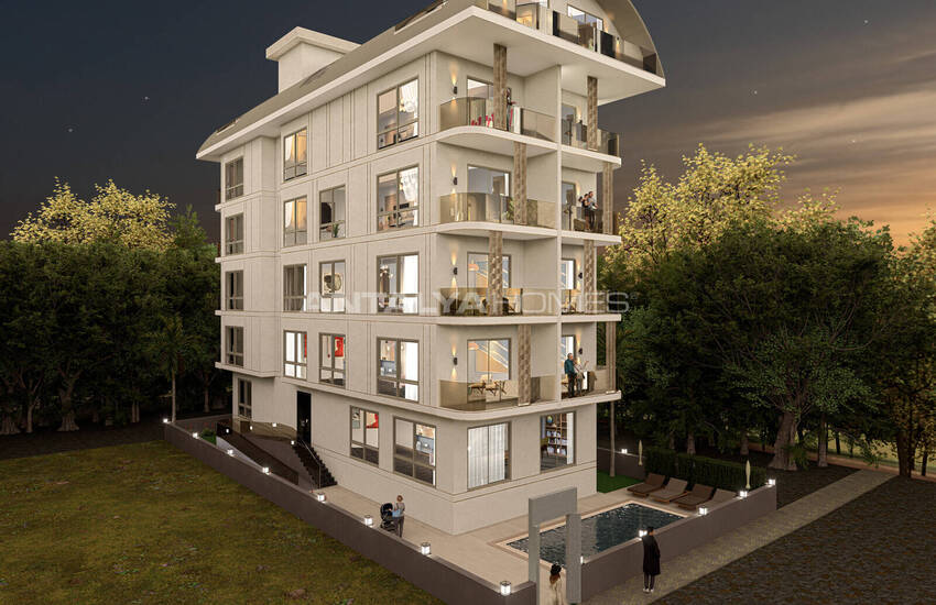 Alanya Merkezde Denize Yakın Havuzlu Sitede Şık Daireler 2