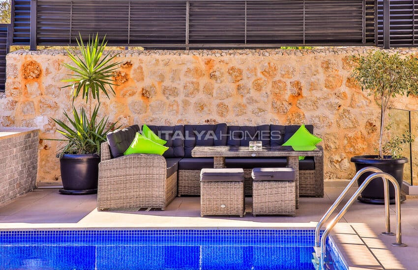 Вилла с бассейном и видом на море в Калкане, Каш 17